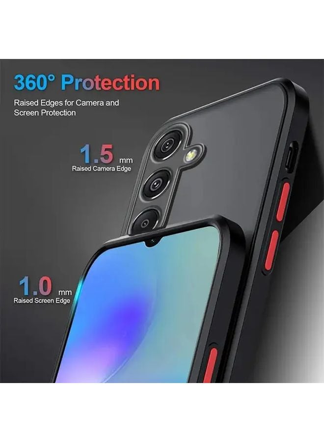 Navy Blue Shockproof Matte Armor Phone Case for Samsung Galaxy A15 5G - Image 3